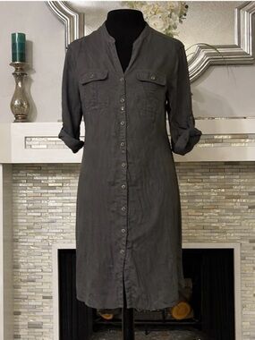 MALVIN anthropologie 100% linen Dress L